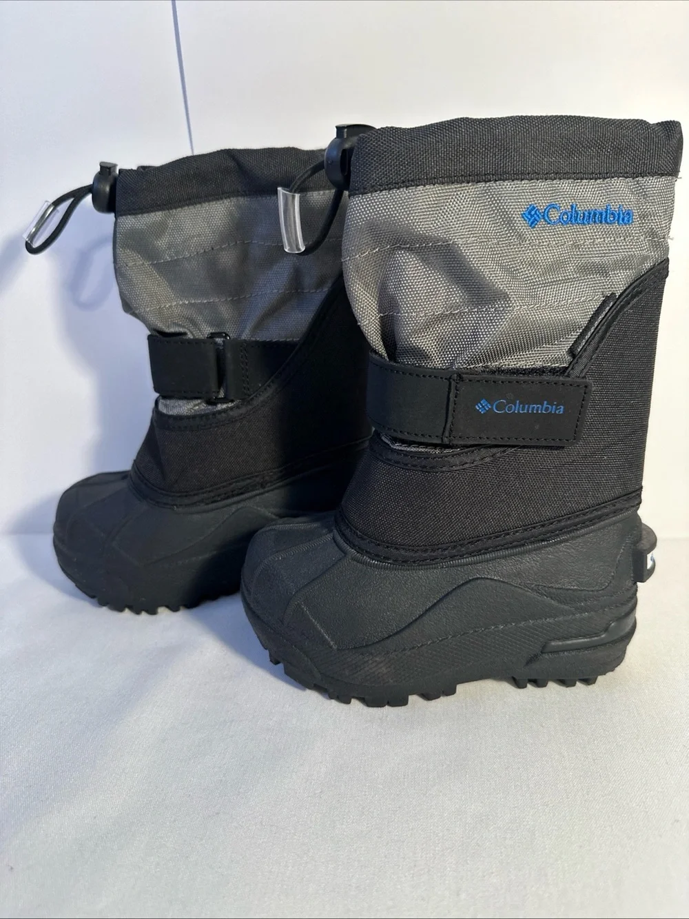 Columbia Kids Black and Gray Snow Boots